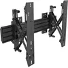 Multibrackets Support mural Push in Pop out, 40"-75", noir (Mur, 40 kg...