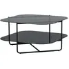 Venture Home 15598-408 Table Basse, métal, Noir, Verre fumé
