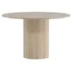 EBUY24 Table ronde - Bianca - 110 cm - Naturel - Bois - 4 places
