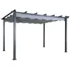PARIS PRIX Pergola avec toit lazio 395cm gris