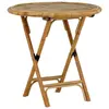 Hioshop Table de jardin cane 80cm naturel