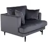 PARIS PRIX Sofia Fauteuil en velours,
