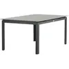 Hioshop Levels table de salle à manger avec extension supplémentaire, 160, 240 cm, noir, gris.