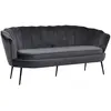 Canapé 3 Places en Velours Calais 180cm Gris