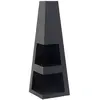 Hioshop Ebuy24 - Bastian Cheminée de jardin, foyer, noir.