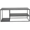 Staal Table d'angle avec plateau 120x50 cm, noir.
