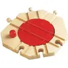 BRIO® WORLD Plaque tournante mécanique pour circuit de train bois 33361