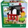 Ravensburger Accessoire pour circuit de train en bois : grange des animaux