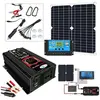 WELAN Panneau solaire 200 W Ki Chargeur de batterie 12V avec 2000W Con...