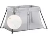 Lit parapluie BabyBjörn Light Argent + Drap housse blanc