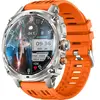 INF Montre intelligente multifonction en silicone écran AMOLED 1.75 po...