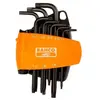 Bahco Jeu de 8 clés mâle torx longue, 9-10-15-20-25-27-30-40 mm