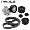 Jeu de courroies trapézoïdales à nervures SKF VKMA 38115