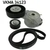 SKF Jeu de courroies trapézoïdales à nervures VKMA34123