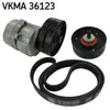 SKF Jeu de courroies trapézoïdales à nervures VKMA36123