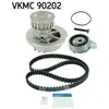 SKF Pompe à eau + kit de courroie de distribution VKMC90202