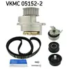 SKF Pompe à eau + kit de courroie de distribution, par ex. pour Vauxhall, Opel
