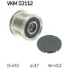 SKF Poulie roue libre, alternateur, par ex. pour VW, Audi, Seat, Skoda
