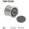 SKF Poulie roue libre, alternateur, par ex. pour VW, Seat, Skoda, Ford