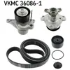 Pompe à eau + jeu de courroie trapézoïdale à nervures SKF VKMC 36086-1