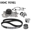 SKF Pompe à eau + kit de courroie de distribution VKMC95981