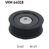 Galet enrouleur de courroie d'accessoires SKF VKM 64018 - Réf. VKM 64018