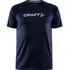 Craft - Core Unify Logo Tee - T-shirt technique taille S, bleu