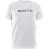 Craft Core Essence Logo Tee Maillot De Course Hommes - Blanc, Taille S