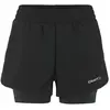 Craft ADV Essence 2in1 2 Short De Running Femmes - Noir, Taille XXL