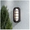 Loke Applique murale d'extérieur Classic Bulkhead noir mat, IP23 - Konstsmide