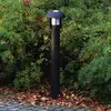 Heimdal Borne d'extérieur classique noir mat, IP44 - Konstsmide