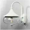 Libra Applique murale d'extérieur Classic Dome Down - Blanc mat, IP23 ...