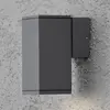 KONSTSMIDE Applique murale Monza simple carrée Gris foncé