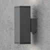 KONSTSMIDE Applique murale Monza double carrée Gris foncé