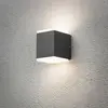 Monza Applique Murale Extérieure Moderne Up Down led Gris Foncé, IP54 ...