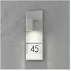 Konstsmide Modena Applique Murale Numéro De Maison Moderne Extérieure Grise, Ip44