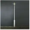 Modena Lampadaire de voie extérieure moderne en acier galvanisé, IP44 ...