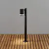 Modena Borne d'éclairage extérieure moderne courte noire, transparente, IP44 - Konstsmide