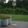 Konstsmide Lampadaire LED rechargeable Pomezia, couleur sable, 124 cm,...