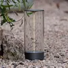 Konstsmide Lampe à poser LED rechargeable Edison, hauteur 32 cm, gris/...