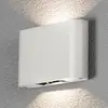 Konstsmide Applique d'ext. LED Chieri 2 lampes 18 cm blanche