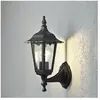 Konstsmide Applique d'extérieur Firenze, noir, douille en haut, 36 cm