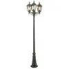 Konstsmide Lampe pour mât Firenze à 3 lampe, verte