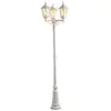 Konstsmide Lampe pour mât Firenze à 3 lampe, blanche