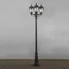 Konstsmide Lampe pour mât Firenze à 3 lampe, noire