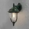 Parma Lanterne murale d'extérieur classique vers le bas vert, IP43 - Konstsmide