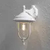 Parma Lanterne d'extérieur classique vers le bas blanc mat, IP43 - Konstsmide