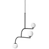 Pholc MOBIL-Suspension Métal/Verre 3 lumières H70cm