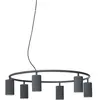 Pholc DONNA CIRCLE-Suspension 6 lumières Métal Ø60cm