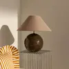 Lampe à poser Globen Lighting Iris 45, marron, textile, 45 cm